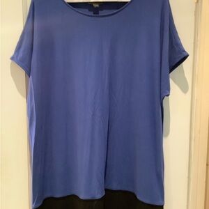 J. Jill Relaxed Short-Sleeve Tee in Blue